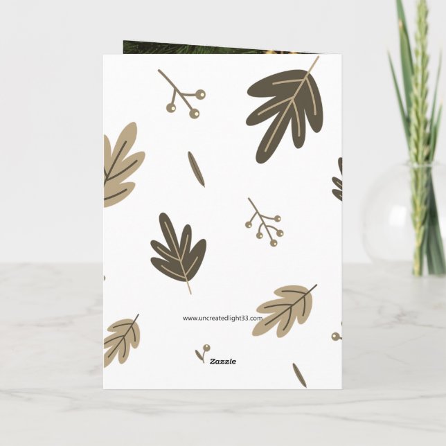 Festividades Cartão de Natal de Natividade Ortodoxo (Verso)