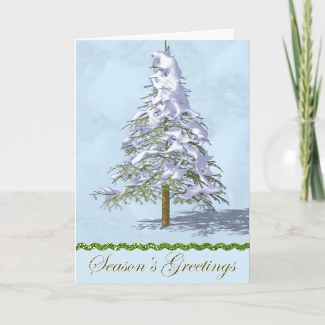 Festividades Cartão de Natal de Negócios Corporativo com Natal (Frente)