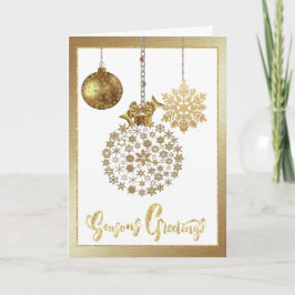 Festividades Cartão de Natal de Negócios Corporativo com Natal