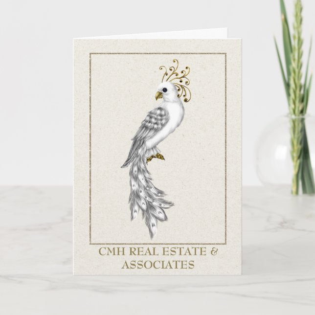 Festividades Cartão de Natal de Negócios Corporativo com Natal (Frente)