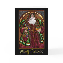 Cartão de Natal de Negócios Corporativo com Papais