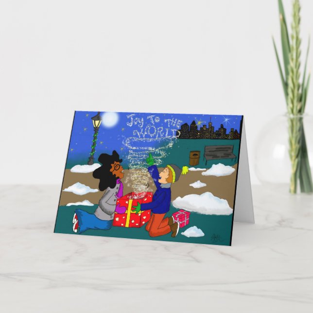 Festividades Cartão de Natal de Nik & Mike (Frente)