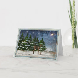 Festividades Cartão de Natal de Noite Silenciosa