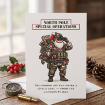 Cartão de Natal de Operações Especiais do Polo Nor