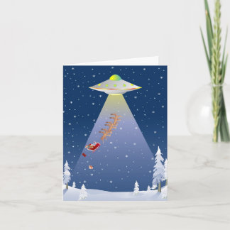 Festividades Cartão de Natal de OVNI