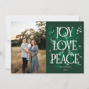 Festividades Cartão de Natal de Paz de Joy Love
