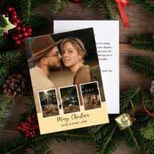 Cartão de Natal de Quatro Fotos