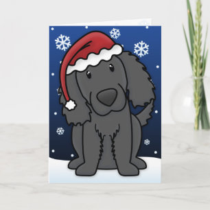 Festividades Cartão de Natal De Retriever Com Revestimento Simp