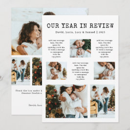 Festividades Cartão de Natal de Revisão do Ano em Foto