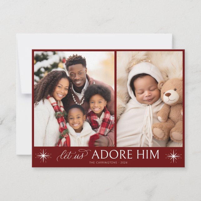 Festividades Cartão de Natal de Script Religioso (Frente)