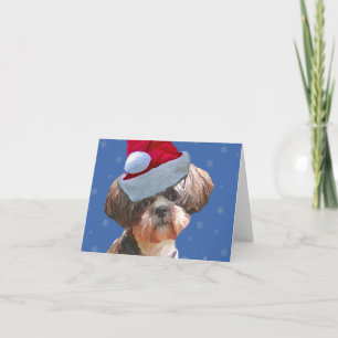 Festividades Cartão de Natal de Shih Tzu "Betsy"