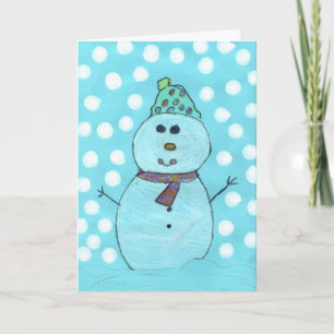 Festividades Cartão de Natal de Snowman de Alicia