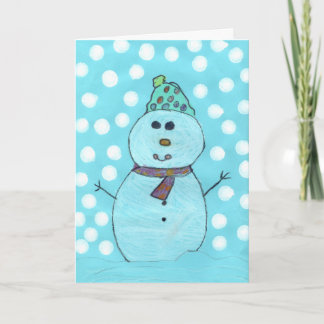 Festividades Cartão de Natal de Snowman de Alicia