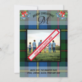 Festividades Cartão de Natal de Tartan do moderno MacLeod Clan