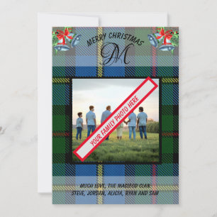 Festividades Cartão de Natal de Tartan do moderno MacLeod Clan