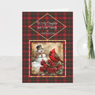Festividades Cartão de Natal de Tartan Moderno MacIntosh