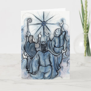 Festividades Cartão de Natal de Três Kings