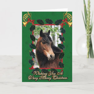 Festividades Cartão de Natal de Vazio Morgan Horse
