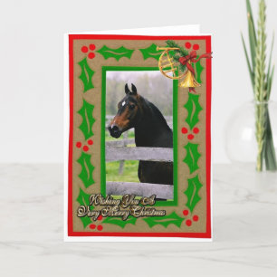 Festividades Cartão de Natal de Vazio Morgan Horse