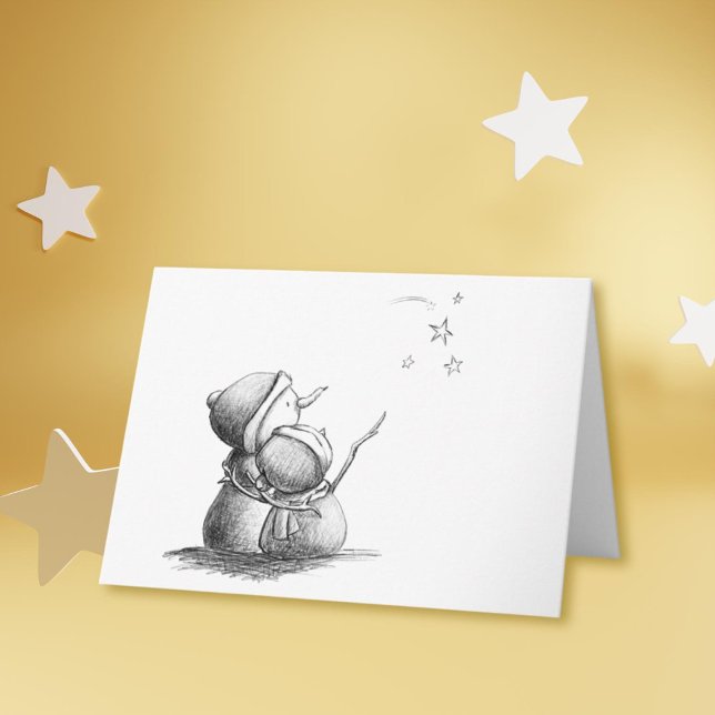 Festividades Cartão de Natal de vazio preto e branco (Criador carregado)