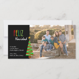 Festividades Cartão de Natal de Vibrante Feliz Navidad Foto