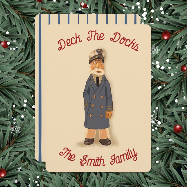 Festividades Cartão de Natal Deck The Docks (Criador carregado)