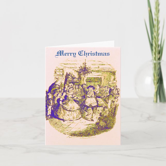 Festividades Cartão de Natal Dickens (Frente)