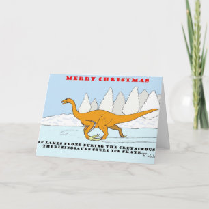 Festividades Cartão de Natal Dinossauro