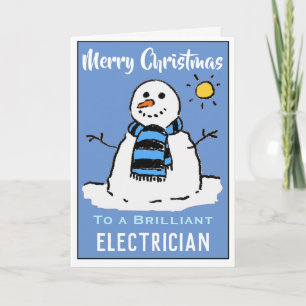 Festividades Cartão de Natal Divertido para o Snowman. Cartão
