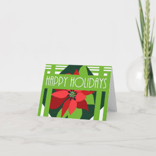 Festividades Cartão de Natal do art deco