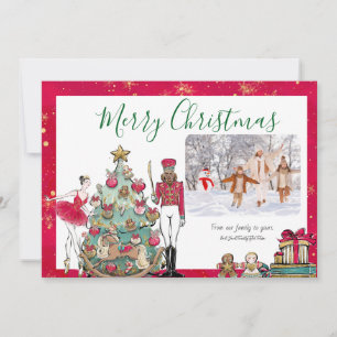 Festividades Cartão de Natal do Ballet do Quebra-Nozes