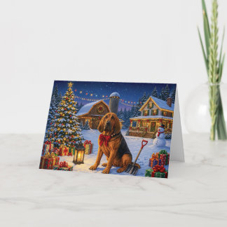 Festividades Cartão de Natal do Bloodhound