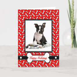 Festividades Cartão de Natal do Cachorro - Doido ou Bonito