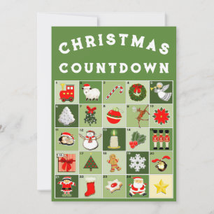 Festividades Cartão de Natal do Calendário do Advento