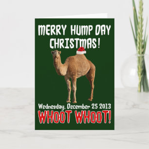 Festividades Cartão de Natal do Camelo Hump Day