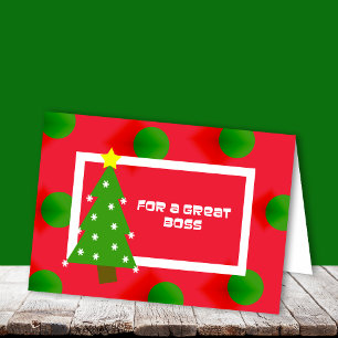 Festividades Cartão de Natal do Chefe