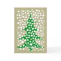 Cartão de Natal do Deserto Nevado Árvore de Natal