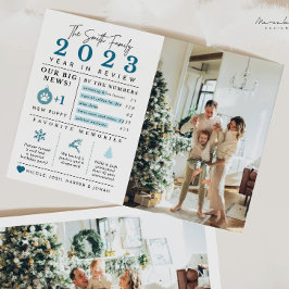 Festividades Cartão de Natal do Infográfico de Análise do Ano d