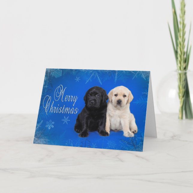 Festividades Cartão de natal do Labrador (Frente)