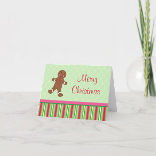 Festividades Cartão de Natal do Menino de Pão de Mel
