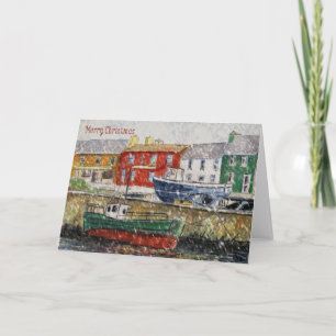 Festividades Cartão de Natal do Porto de inverno