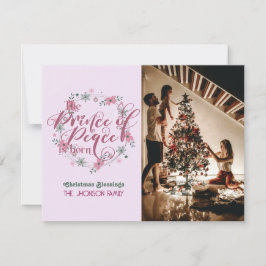 Festividades Cartão de Natal do Príncipe da Paz Cristão