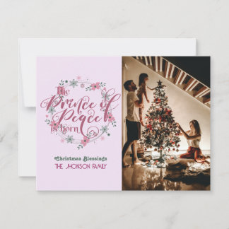 Festividades Cartão de Natal do Príncipe da Paz Cristão