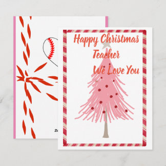 Festividades Cartão de Natal do Professor, com amor