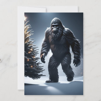 Festividades Cartão de Natal do Sasquatch