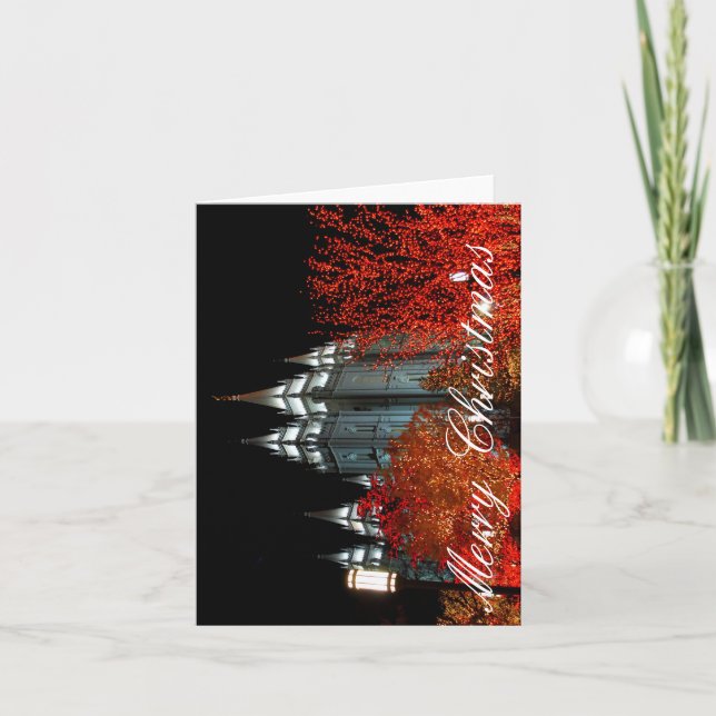 Festividades cartão de Natal do templo do slc (Frente)