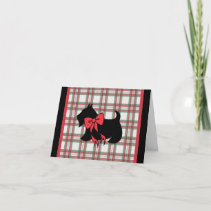 Festividades Cartão de Natal do Terrier Escocês