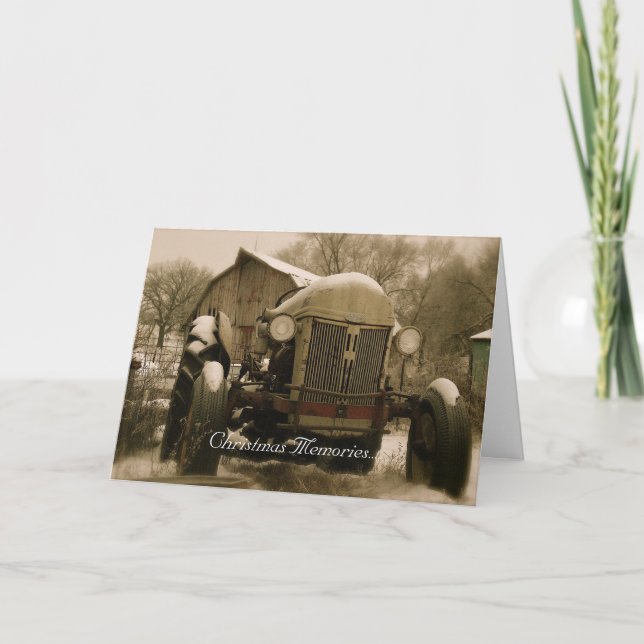 Festividades Cartão de Natal do Trator: Memórias do Trator Anti (Frente)