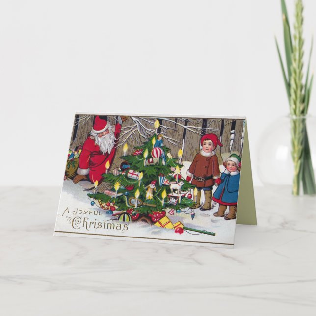 Festividades Cartão de Natal do Victorian (Frente)