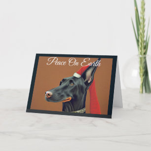 Festividades Cartão de Natal Doberman Pinscher